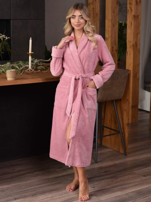 Женский бамбуковый халат Kimberly (Роза)